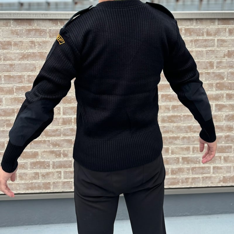 海上自衛隊セーター】ニット 制服 防寒 JMSDF V首 | S-Blue-JAPAN