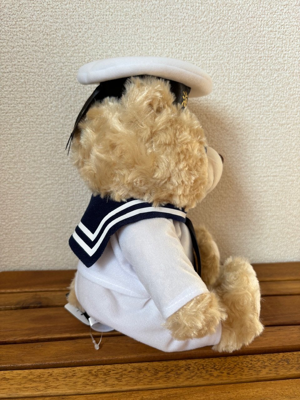 ベアぬいぐるみ】海上自衛隊 白セーラー服 水平 テディベア | S-Blue