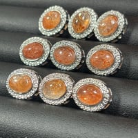︎✿【同梱限定】272-S サンストーン 縦横貫通12×10mm