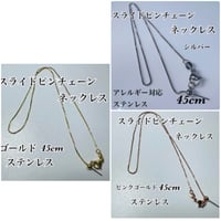 ︎✿【同梱限定】スライドピンチェーンネックレス