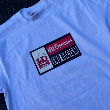 WDsounds END RACISM T-SHIRTS WHITE