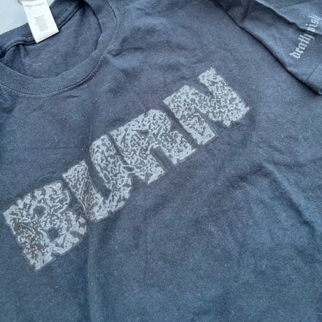 BURN square logo T-SHIRTS ( USED )