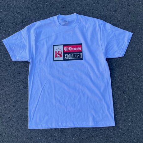 WDsounds END RACISM T-SHIRTS WHITE