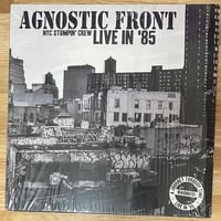 AGNOSTIC FRONT NYC STOMPIN CREW LIVE IN 85 LP