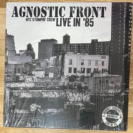 AGNOSTIC FRONT NYC STOMPIN CREW LIVE IN 85 LP