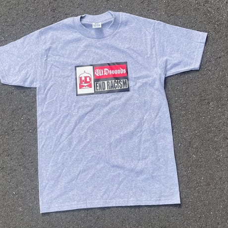 WDsounds END RACISM T-SHIRTS GRAY