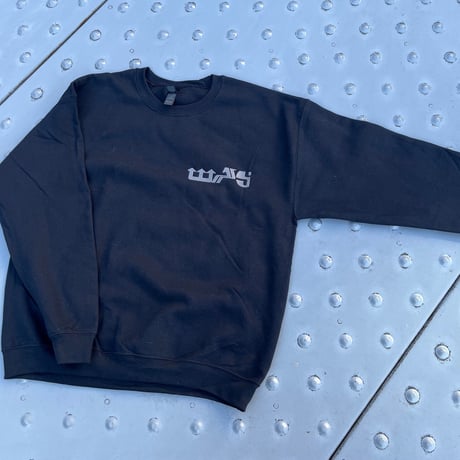 WDsounds “INDUSTRY LOGO” CREWNECK SWEAT BLACK