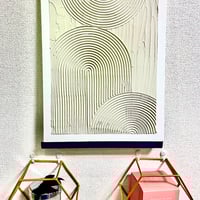 珪藻土アート テクスチャーアート ニュアンスアート no1と2セット バスマット モザイクアートの海底珪藻土バスマット 珪藻土|バスマット