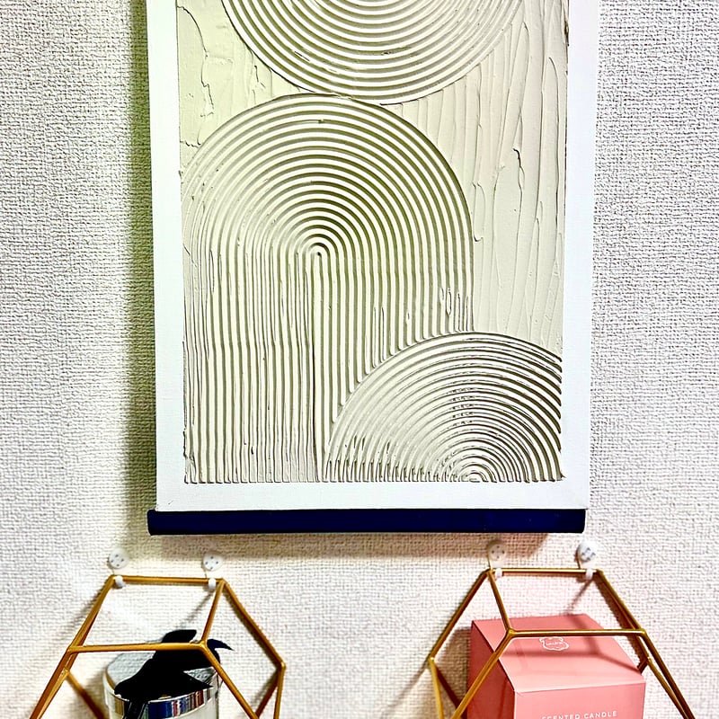 ☆世界にひとつ☆Wave||珪藻土使用のテクスチャーアート | Art of ARP