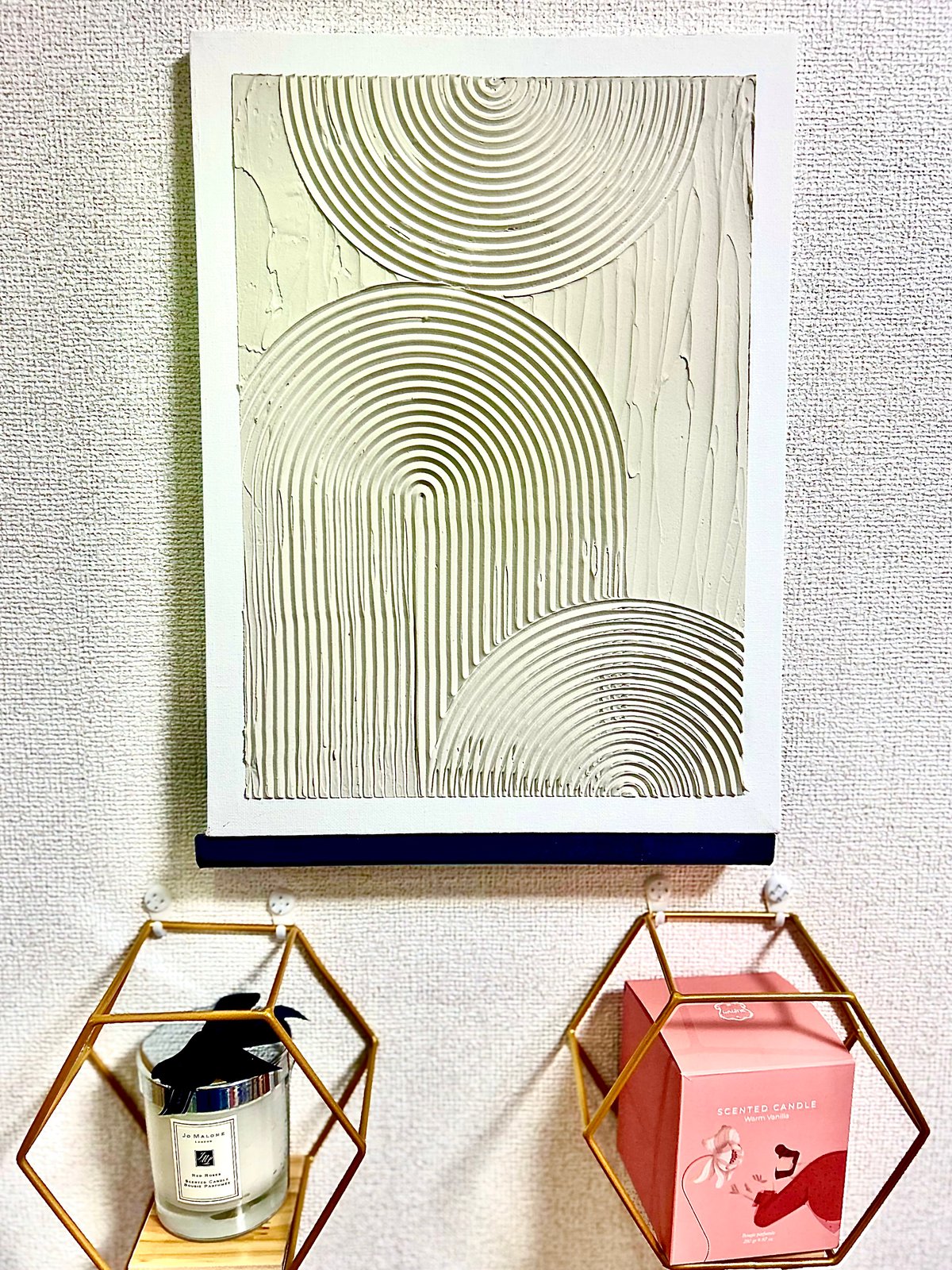 ☆世界にひとつ☆Wave||珪藻土使用のテクスチャーアート | Art