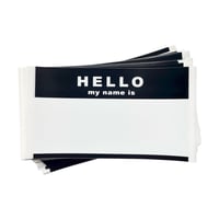 HELLO Egg Shellステッカー黒●50枚入り