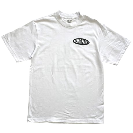 ACME PAINTクロップド丈Tシャツ白