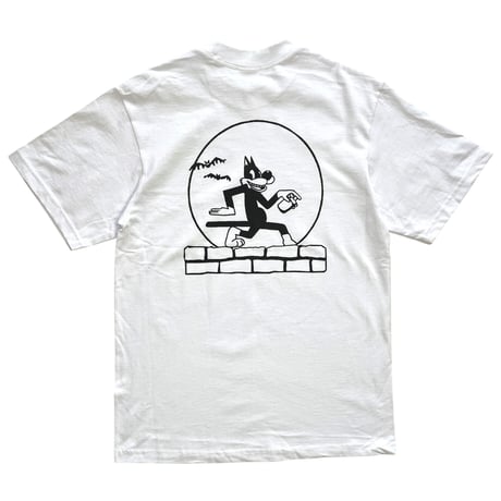ACME PAINTクロップド丈Tシャツ白