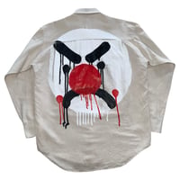 Liter"no name"長袖リネンシャツsize M③