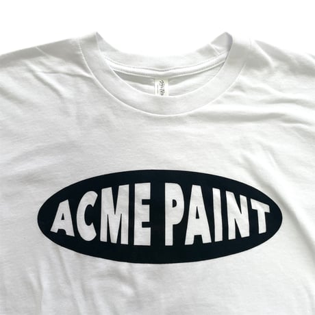 ACME PAINTロゴTシャツ白