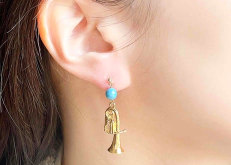 モチーフピアス50 チューバ-2（イヤリング変更可）