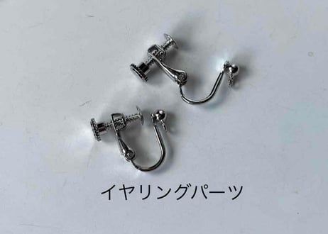 モチーフピアス210 スネアドラムsilver（イヤリング変更可）