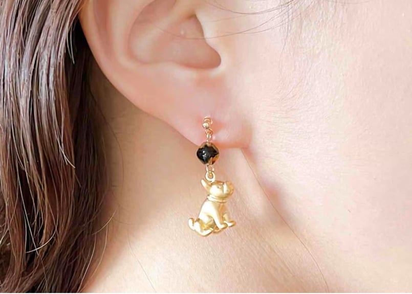 モチーフピアス(イヤリング変更可)41 フレンチブルドッグ | on.cloud.9