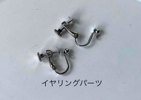 クラシカルビーズ×モチーフ55 フルート-6（イヤリング変更可）