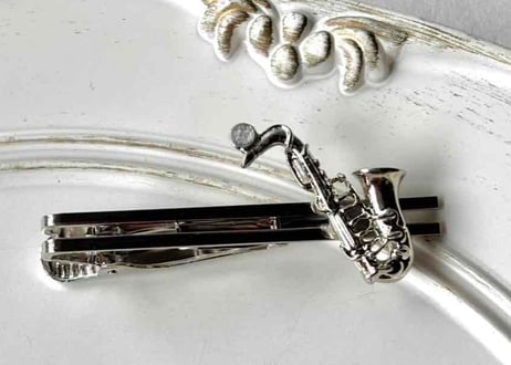 ネクタイピン05 サックスsilver