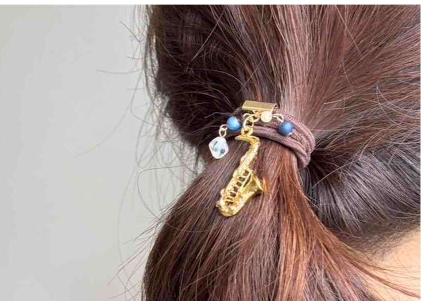 ヘアゴム saa STEVEN ALAN ヘアゴム 「SASKIA DIEZ」WOOD HAIR TIE/ヘアゴム