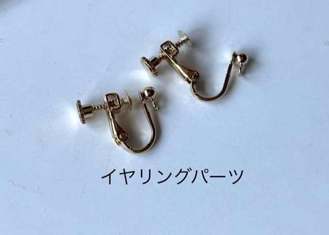 クラシカルビーズ×モチーフピアス52 チューバ-6（イヤリング変更可）