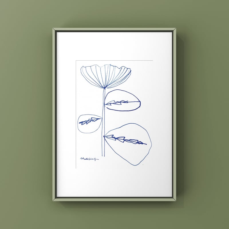 FLOWER/#7 ガラスペン画 | STUDIO MOTOZUTSUMI PICTURE