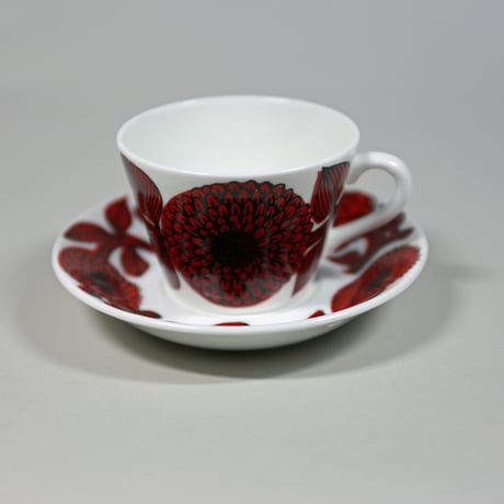 Gustavsberg　グスタフスベリ　Rod Aster/レッドアスター　カップ＆ソーサー