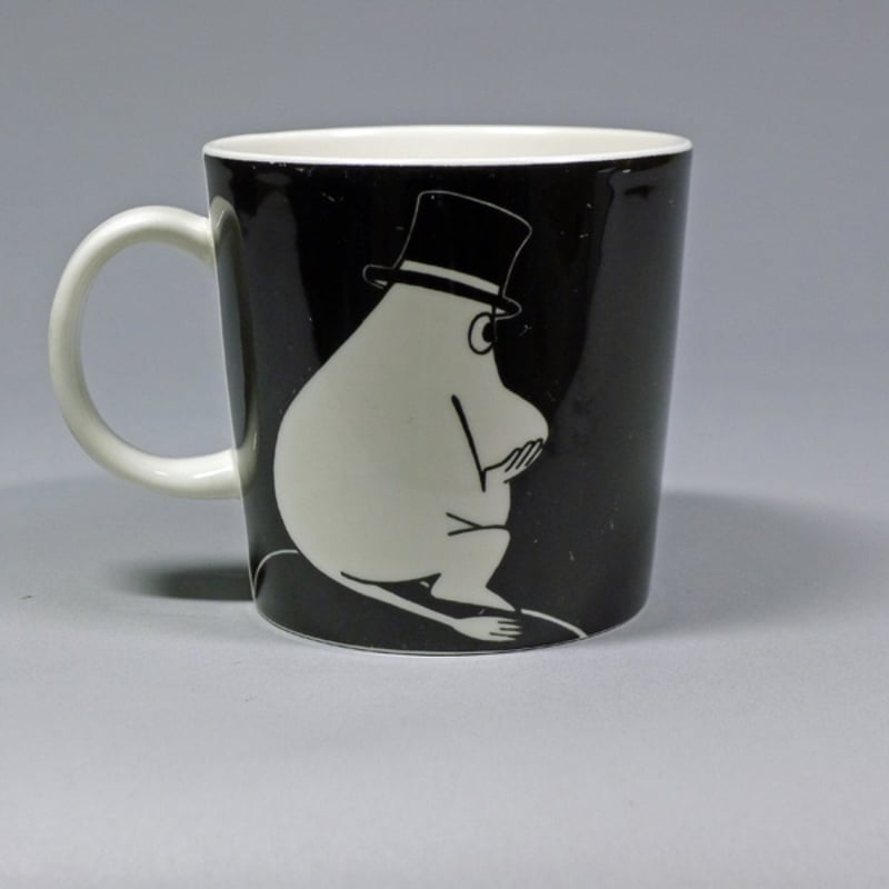 旧ロゴ/Arabia アラビア ムーミンパパ マグカップ （Black） | +++ FIK