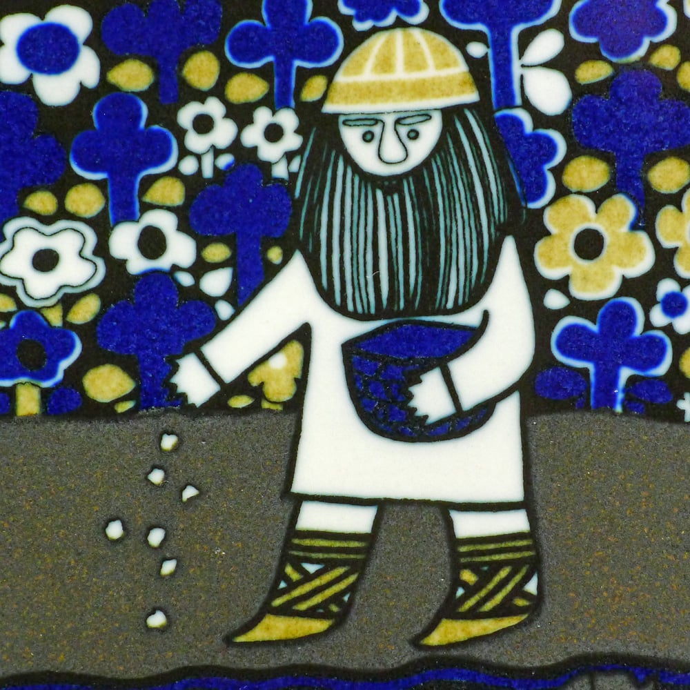 【美品】ARABIA 1976 イヤープレート カレワラ Kalevala Arabia アラビア Kalevala /カレワラ イヤープレート 1976年 | +++