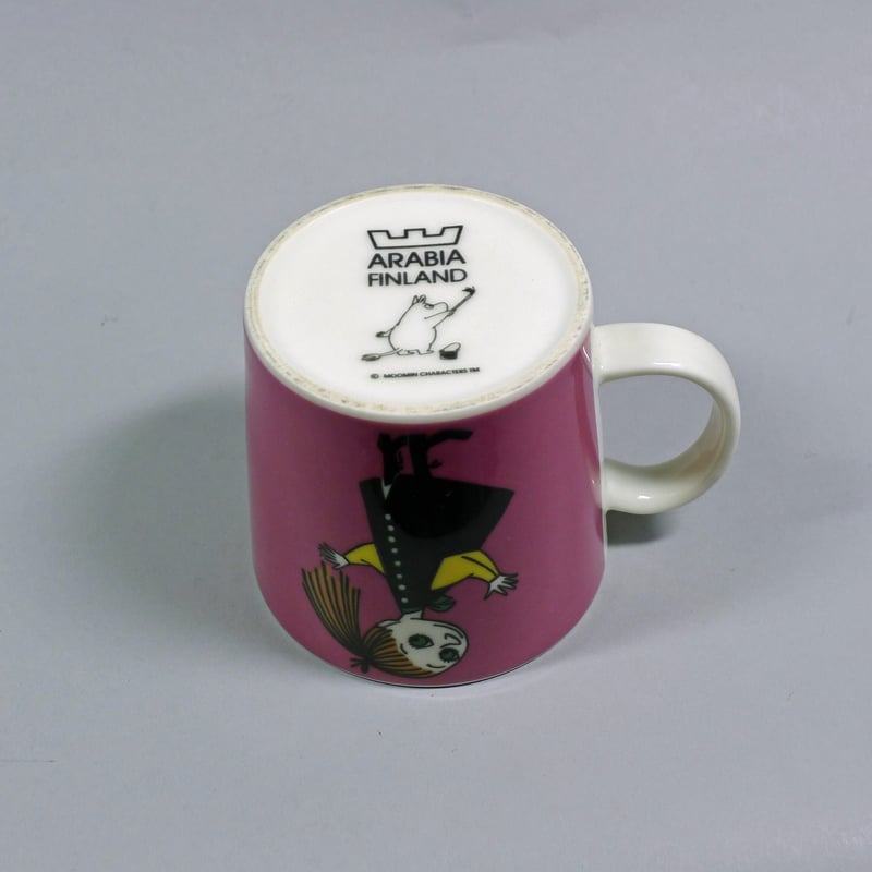 旧ロゴ☆ ARABIA アラビア MOOMIN ムーミンマグ ミムラ・ピンク