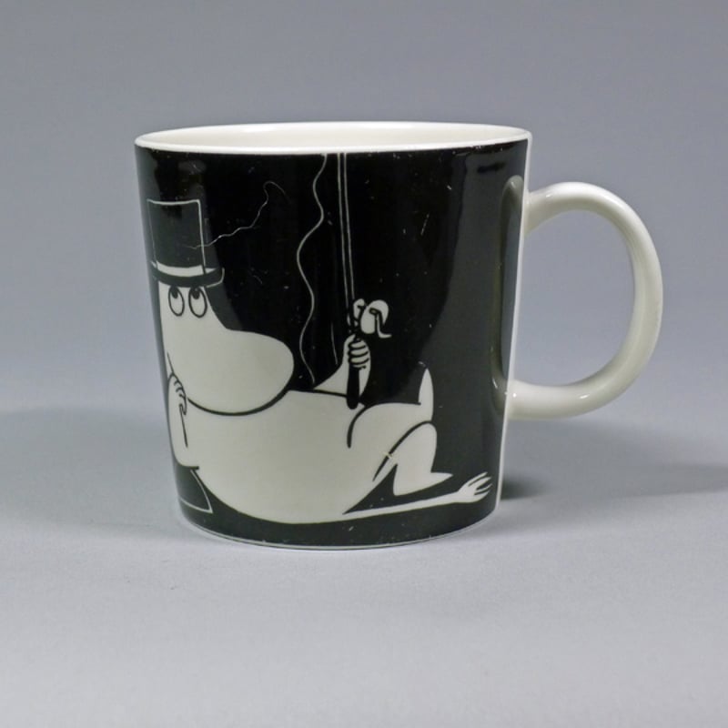 旧ロゴ/Arabia アラビア ムーミンパパ マグカップ （Black） | +++ FIK