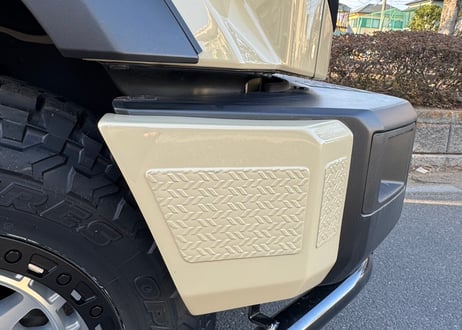 RICK'S フロントコーナープロテクター（ガードパターン）純正色カラー仕上げ For  LAND-CRUISER76/GDJ76W専用