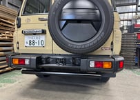 RICK'S リヤガードバーKIT（スチール製）カチオンBK+焼付BK塗装  for  GDJ76W/GRJ76K ランクル70