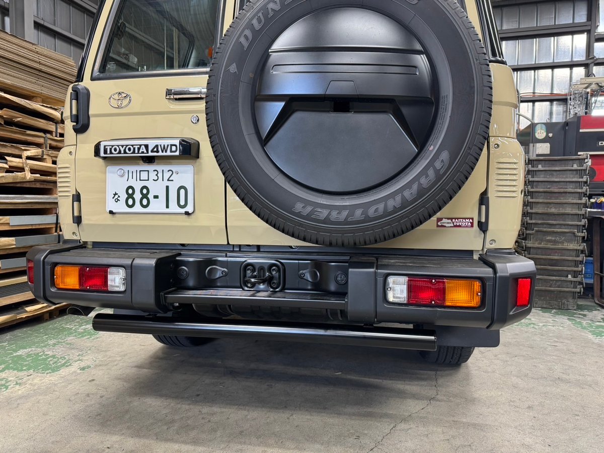 RICK'S リヤガードバーKIT（スチール製）カチオンBK+焼付BK塗装 for GDJ