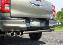 RICK'S リヤスキッドプレート アルミ製カチオン黒塗装 For HILUX