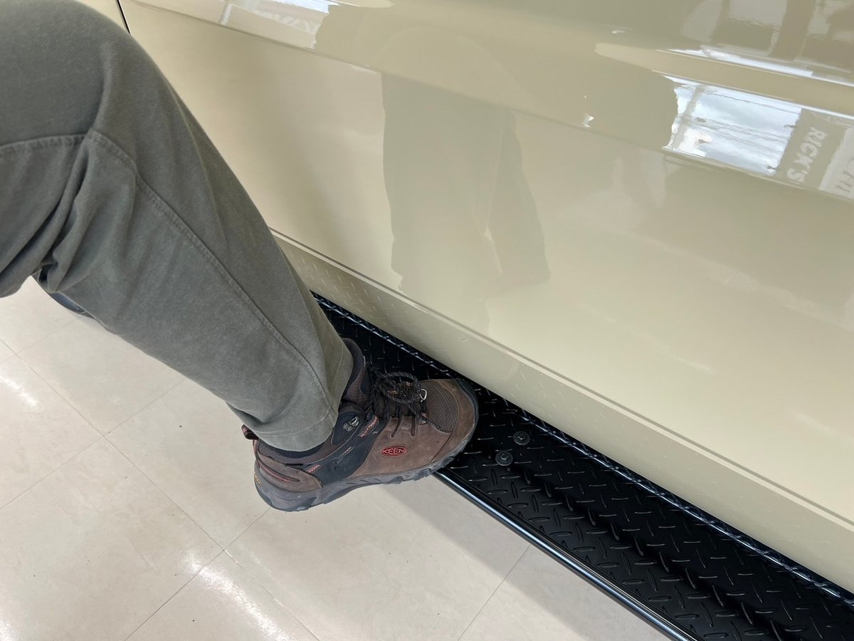 RICK'S サイドステップ スチール製縞板鋼板ブラック塗装 For RICK'S サイドステップ スチール製縞板鋼板ブラック塗装 For