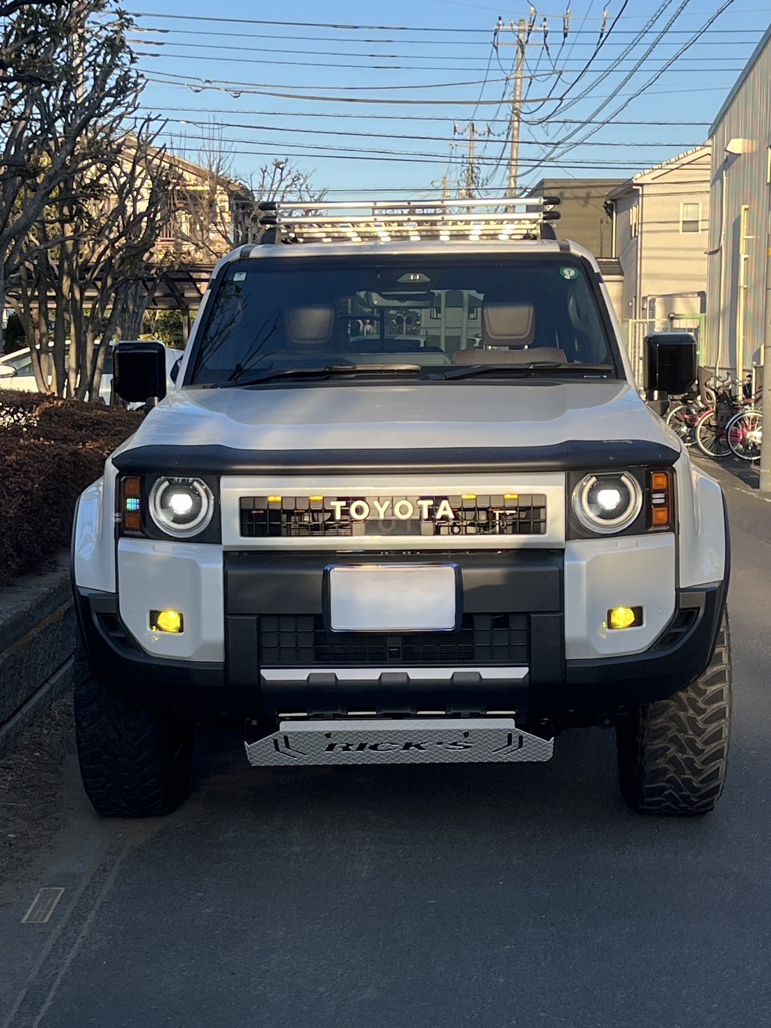 RICK'S スキッドプレート スチール製縞板鋼板 純正カラーウレタン塗装