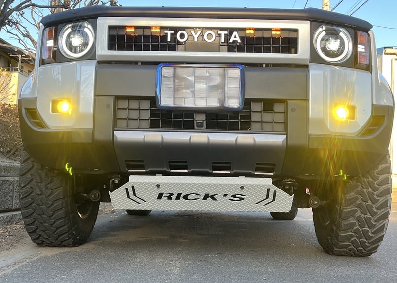 RICK'S スキッドプレート スチール製縞板鋼板 純正カラーウレタン塗装