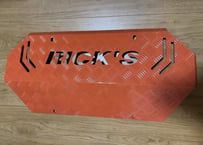 【限定カラー】RICK'S スキッドプレート アルミ製縞板 特注オレンジカラー（板厚2.5㎜）For LAND-CRUISER250