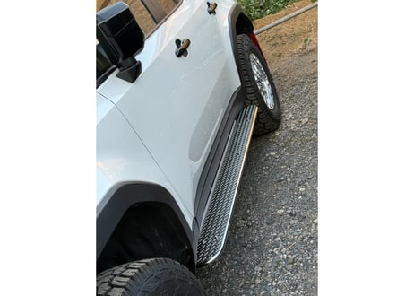 RICK'S_メタルエディション  サイドステップ（SUS304ステンレス材/縞板鋼板仕様）For  LAND-CRUISER250