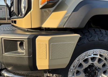 RICK'S フロントコーナープロテクター（ガードパターン）純正色カラー仕上げ For  LAND-CRUISER76/GDJ76W専用