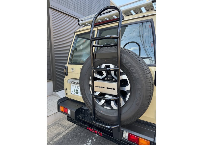 ランドクルーザー70 純正リヤラダー アルミ製 ☆EIGHT BIRD リヤラダーKIT For GDJ76W/ランクル70 【純正タイ