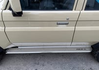 RICK'S_メタルエディション サイドステップ（SUS304ステンレス材/縞板鋼板仕様）For LAND-CRUISER76