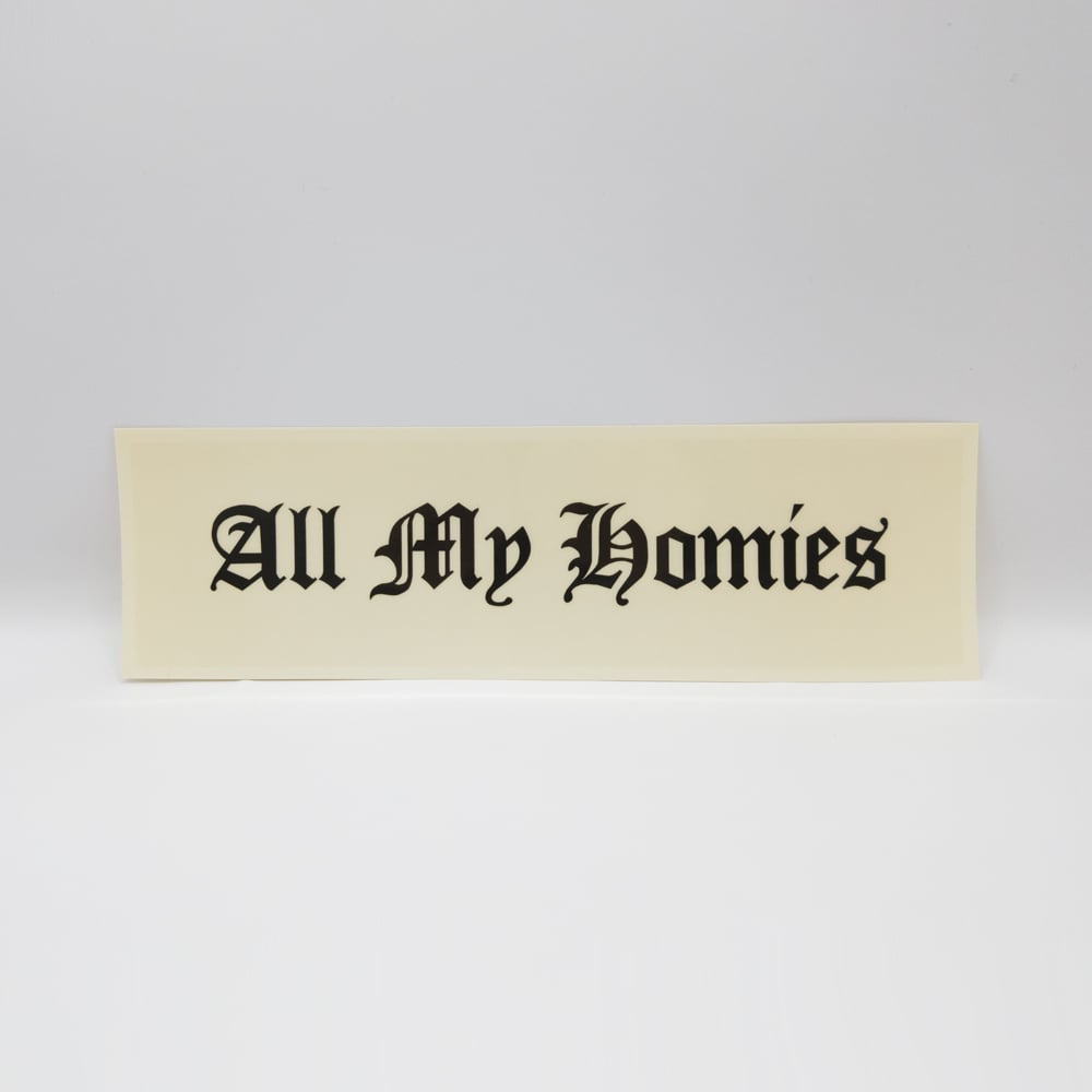 All My Homies Clear Sticker 2P Set | allmyhomie