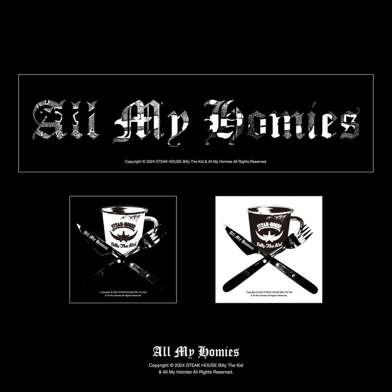 All My Homies × ビリー・ザ・キッド Sticker 3P Set | allm