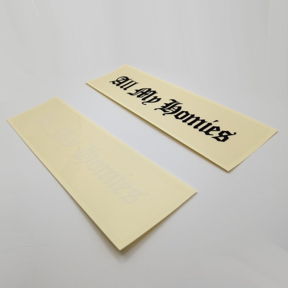 All My Homies Clear Sticker 2P Set | allmyhomie