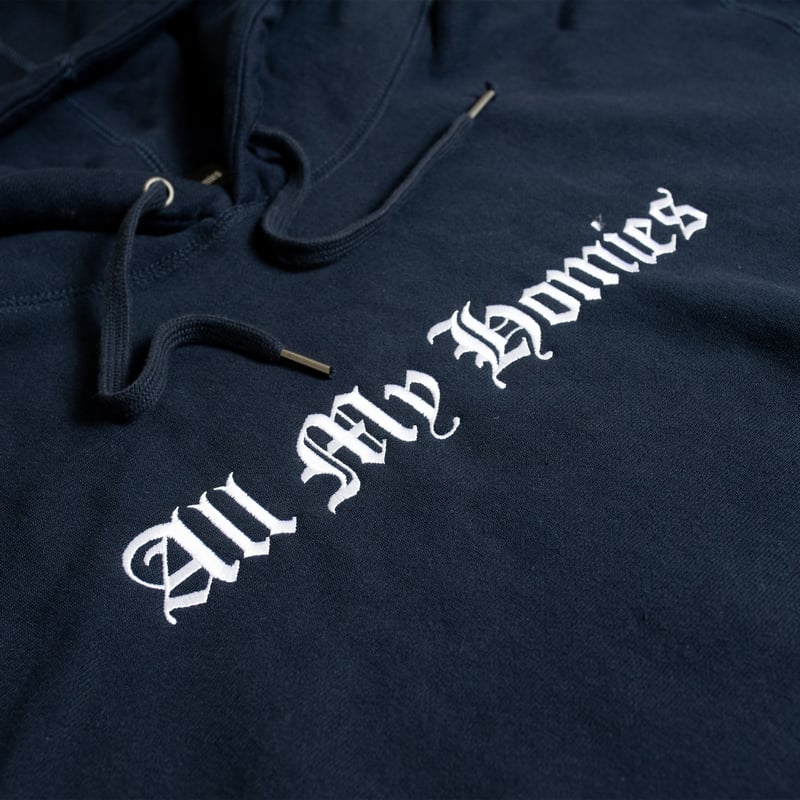 All My Homies パーカー XL ネイビー 新品未開封 All My Homies Embroidery Hoodie 【NAVY】 | allmy