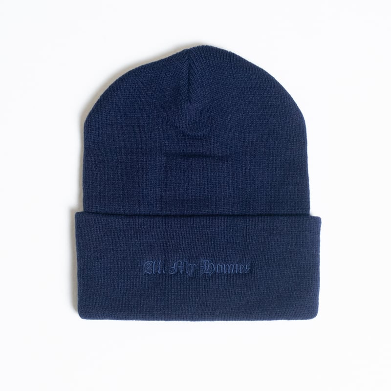 ZORN All My Homies Embroidery Beanie 【黒】 All My Homies Embroidery Knit Beanie | allmyhom