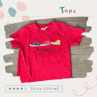 【★4】120cm converse 半袖Tシャツ